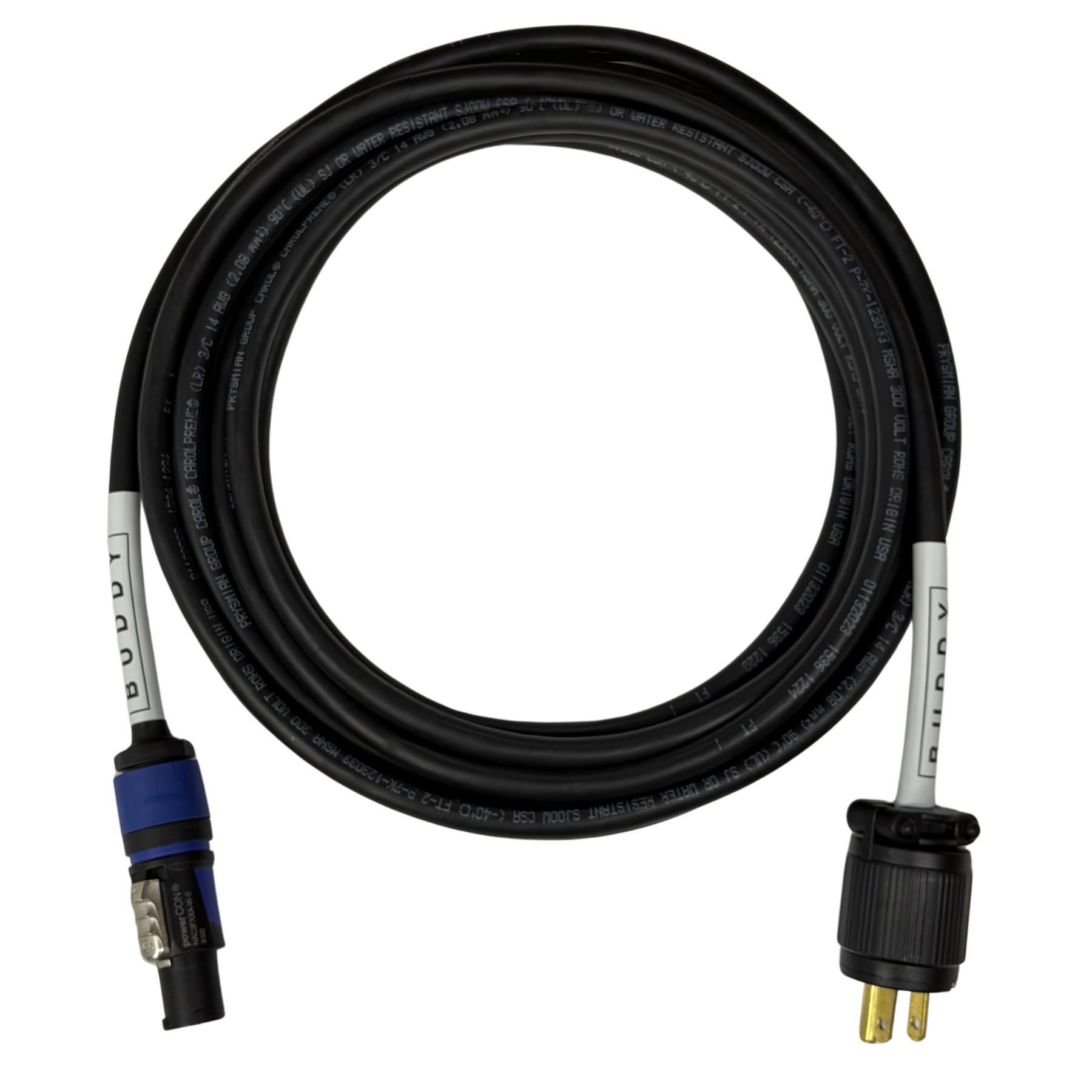 PowerCon to Edison AC Power Cable